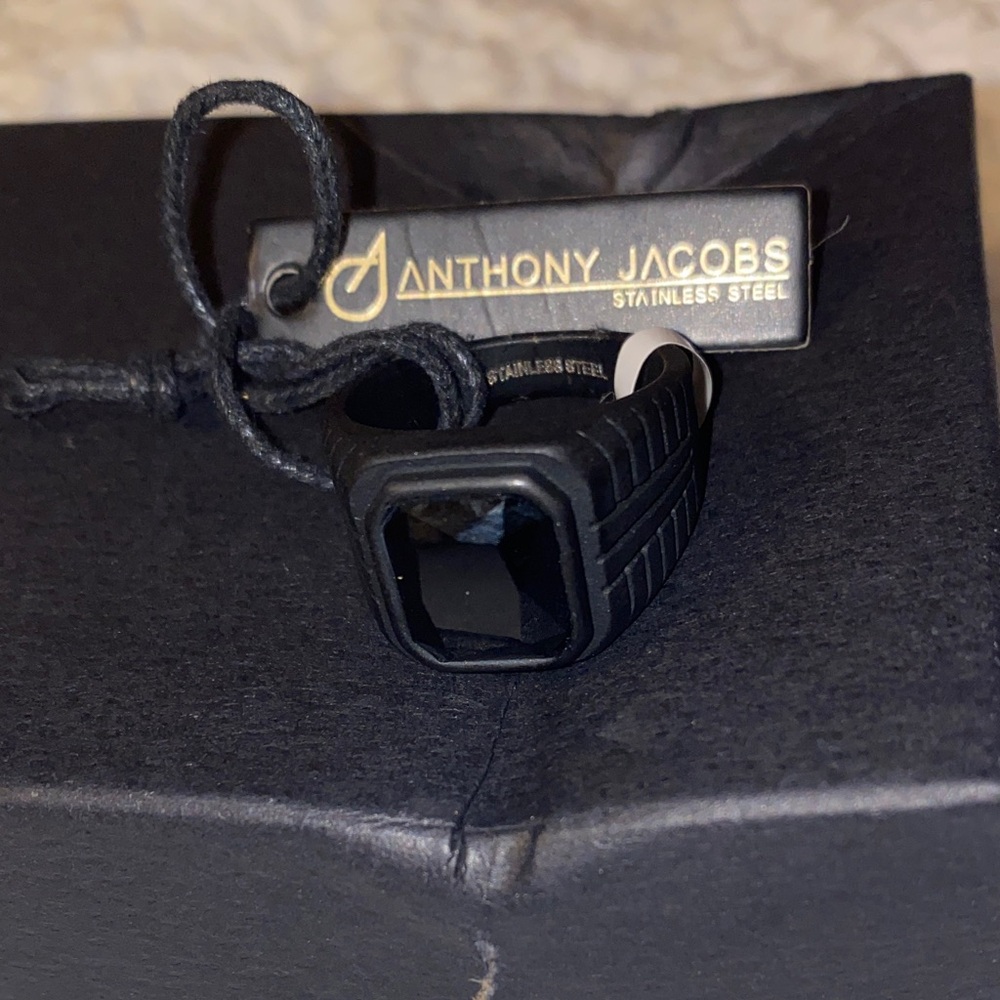 Black Stainless Steel Ring